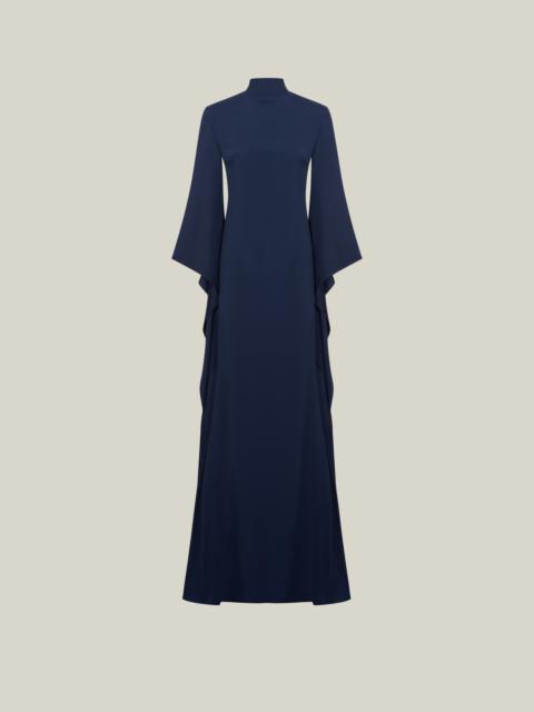 Taller Marmo Dragon Gown in Midnight Blue