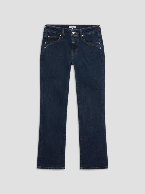 miaou LOW RISE FLARE JEAN - DARK WASH