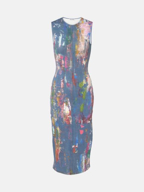 Acne Studios Enka printed cotton-blend midi dress