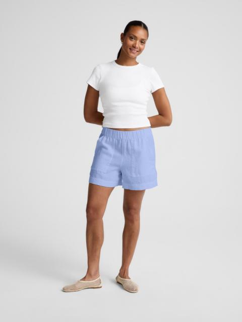 BEYOND YOGA SoftWash Linen Easy Short