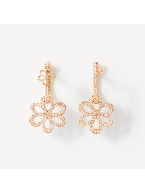 TOUS Hoop earrings in rose gold with diamonds TOUS ATELIER