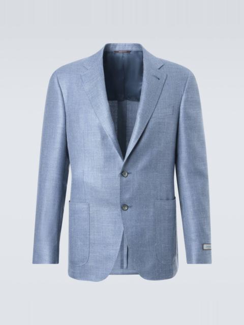 Canali Wool, silk, and linen blazer