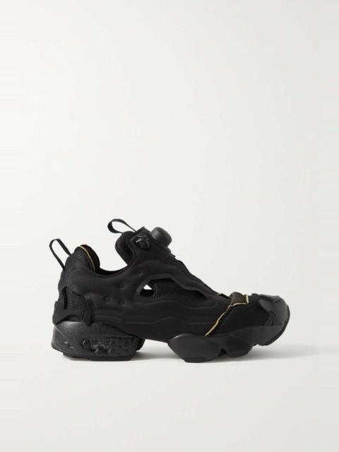 + Maison Margiela Project 0 Memory Of leather and neoprene-trimmed mesh sneakers