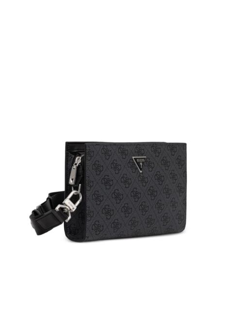 GUESS USA Milano monogram-print logo-plaque belt bag