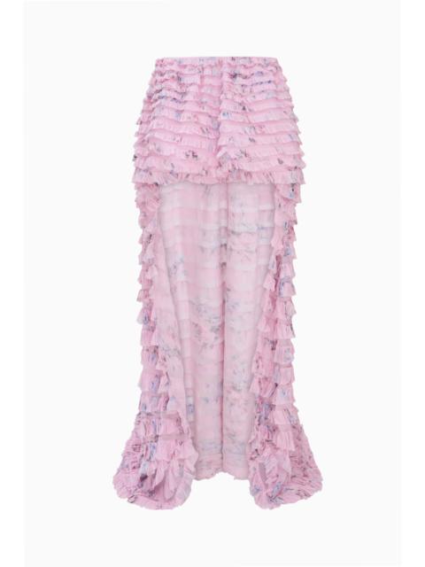 LoveShackFancy Emarina High-Low Ruffle Skirt