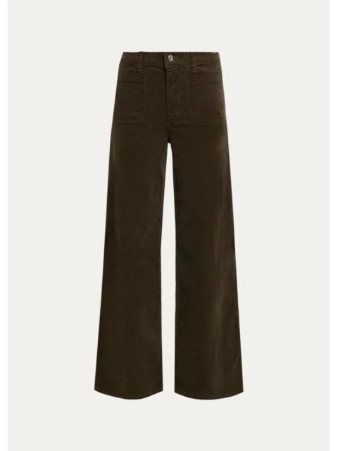 FRAME Le Slim Palazzo Modernist Pocket Corduroy Jeans