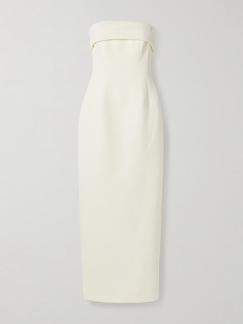 EMILIA WICKSTEAD Keeley Strapless Cloqué Maxi Dress