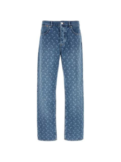Marine Serre Marine Serre Moon-print Jeans