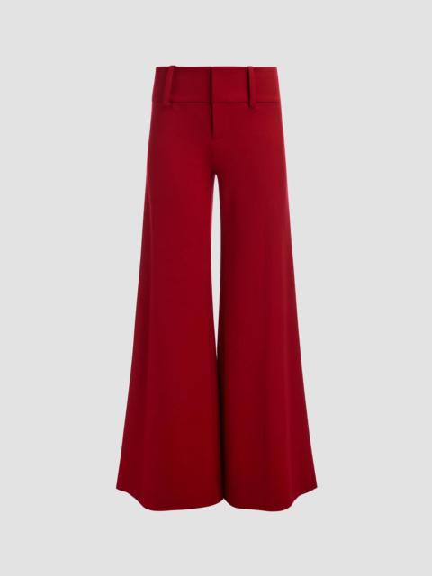 Alice + Olivia Women's Olivia Wide-Leg Flare Pants - Garnet