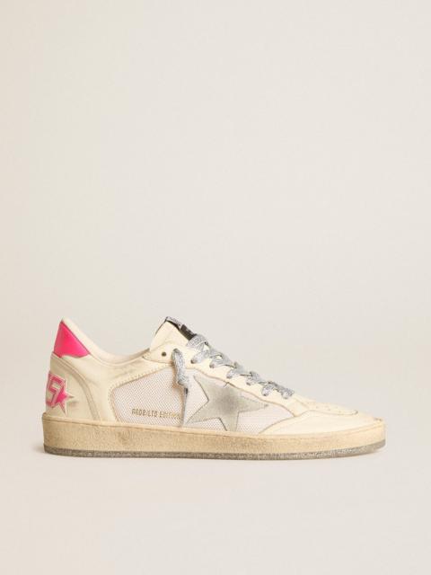 Ball Star LTD in nappa leather and mesh with suede star and leather heel tab