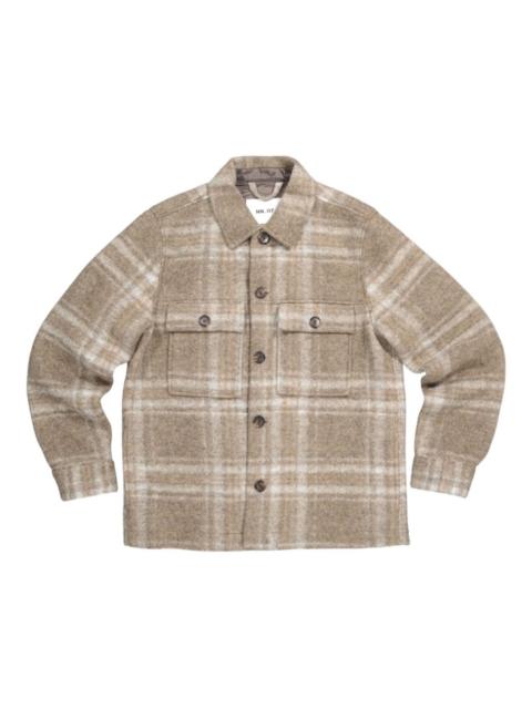 NN07 checked wool shirt jacket