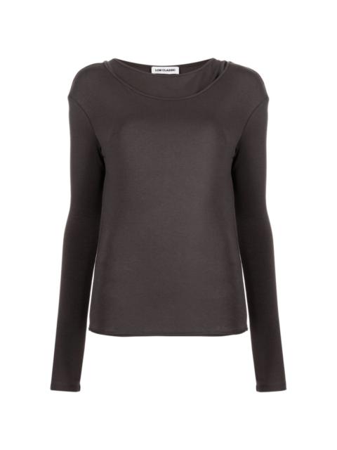 LOW CLASSIC layered long-sleeve T-shirt