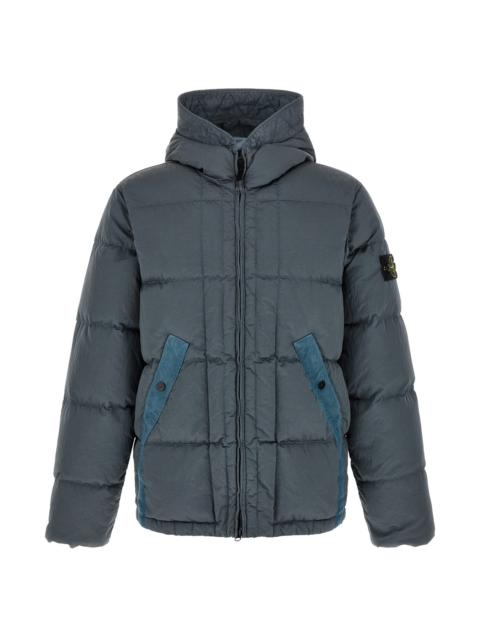 Stone Island Crumpled Effect Down Jacket