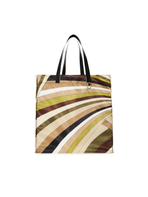 Yummy Iride-print tote bag