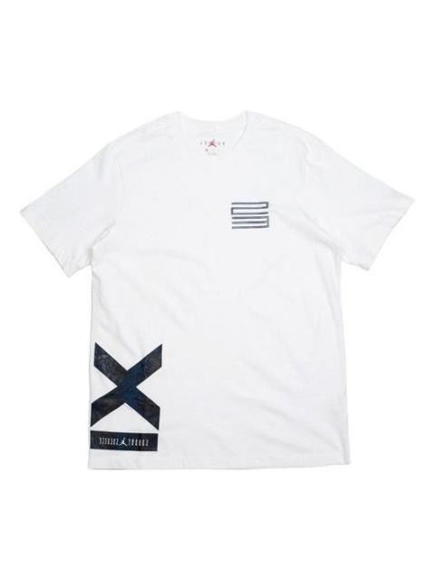 Jordan Air Jordan 11 Snakeskin Tee snake pattern Short Sleeve White CI0324-100