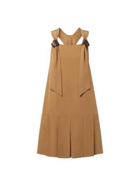 Louis Vuitton Monogram Knot Pleat Hem Dress