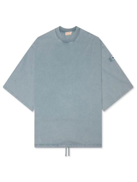 Marni SLEEVE PATCH TEE - SKY