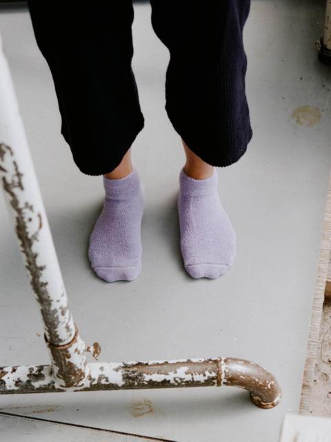 BASERANGE Buckle Ankle Socks - Textured Organic Cotton