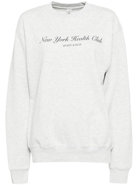 Sporty & Rich NY health club sweater