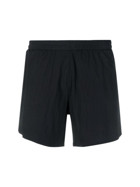 Y-3 logo-print elasticated-waist shorts