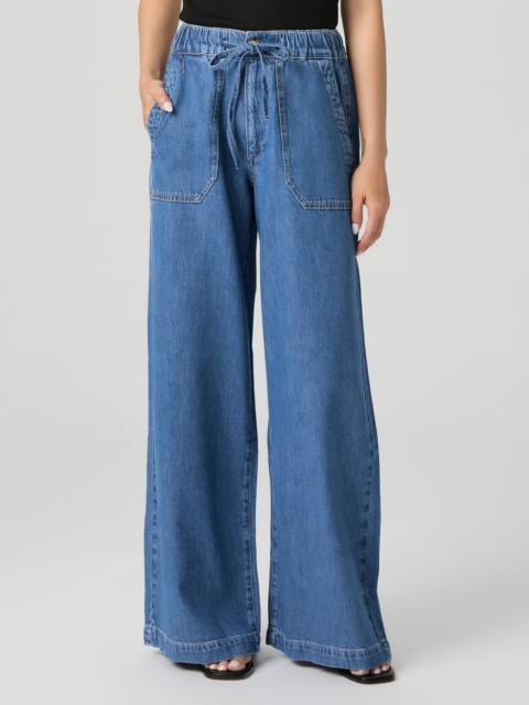PAIGE Rumi Petite 30" Wide Leg Pant