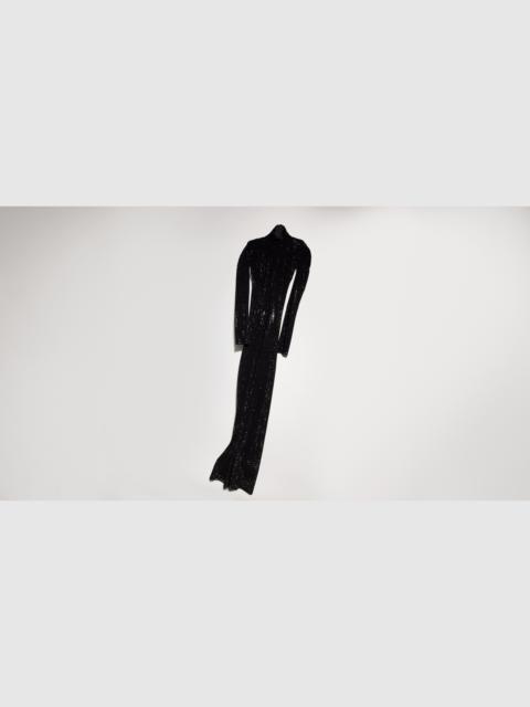 GUCCI Stretch nylon jersey dress with crystals