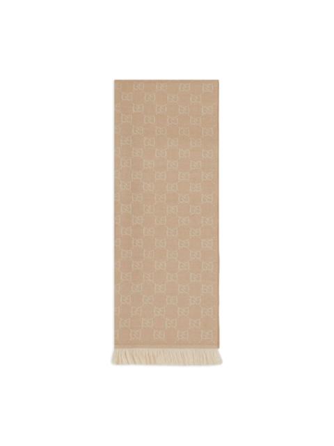 GUCCI GG wool scarf