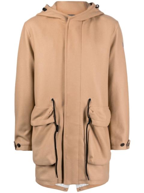 Paul & Shark hooded wool-blend coat