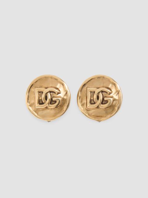 Dolce & Gabbana Women's Goldtone Monogram Clip-On Stud Earrings - Gold