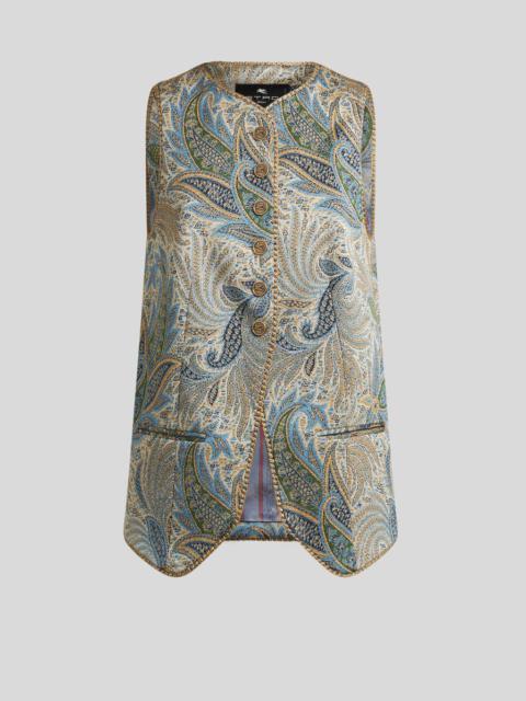 PAISLEY JACQUARD WAISTCOAT