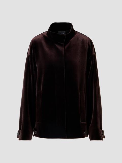 AKRIS Women's Huma Velvet Oversized Parka - Coffee
