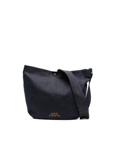 A.P.C. medium denim crossbody bag