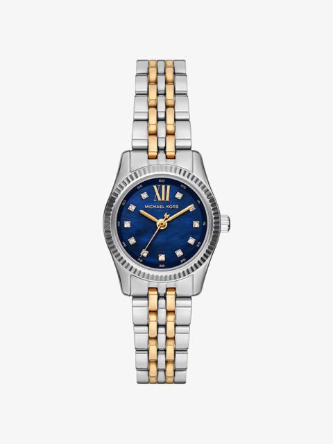MICHAEL KORS Mini Lexington Pavé Two-Tone Watch