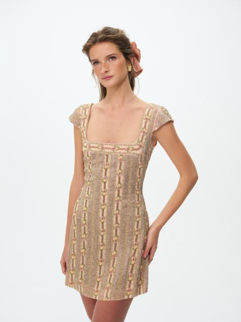 For Love & Lemons Niko Beaded Mini Dress