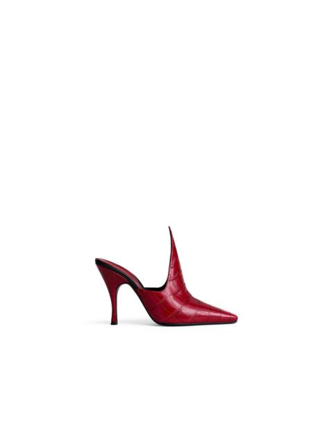 Alaïa MULES IN CROCODILE EMBOSSED CALFSKIN