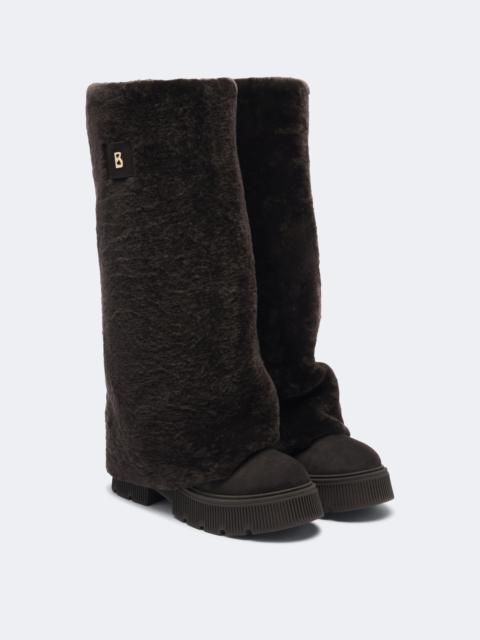 BOGNER Turin shearling knee-high boots