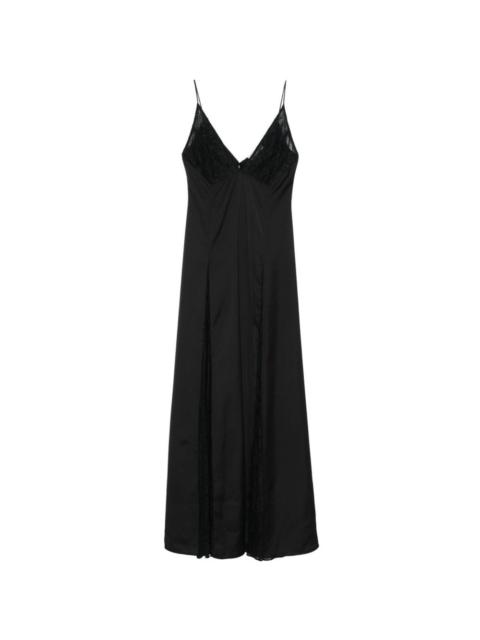 THE NEW ARRIVALS ILKYAZ OZEL lace V-neck maxi dress