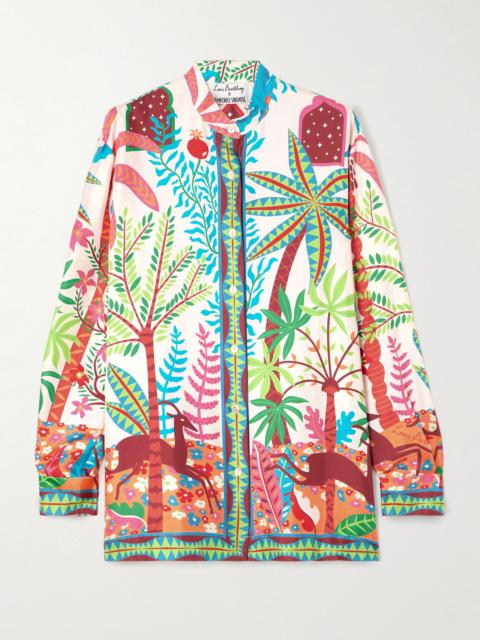 EMPORIO SIRENUSE + Louis Barthélemy Kelsy Printed Silk-twill Shirt