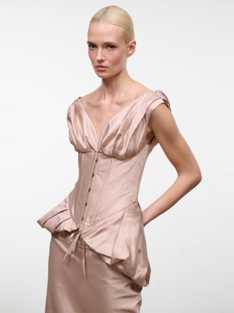 STAUD STAUD FABIANNE SILK TOP SANDROSE