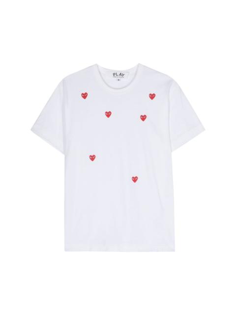 heart-print cotton T-shirt