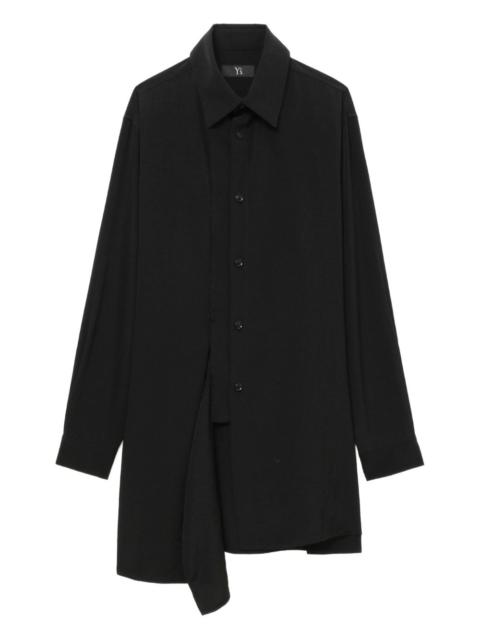 Y's asymmetric buttoned shirt