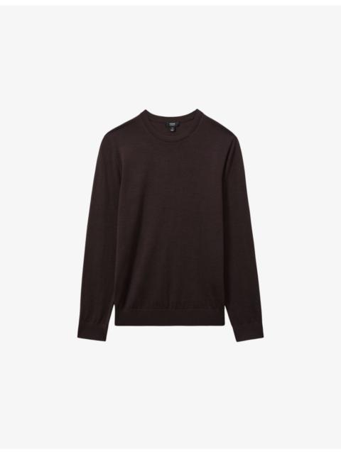 REISS Wessex crewneck merino-wool jumper