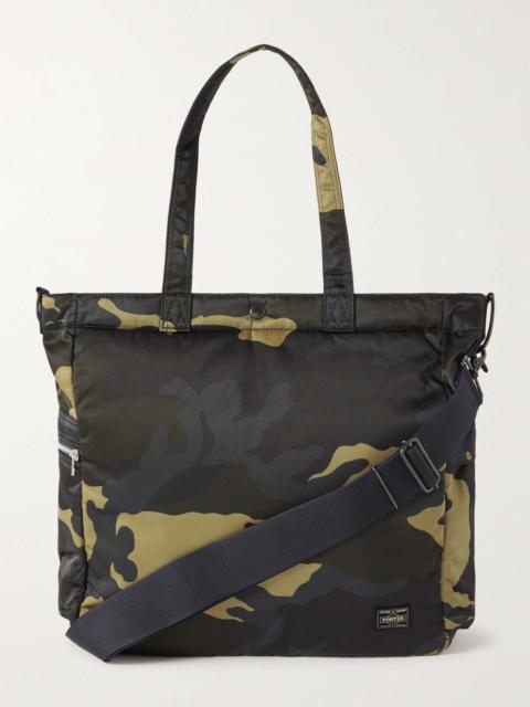 Counter Shade 2Way Camouflage-Print Nylon Tote Bag