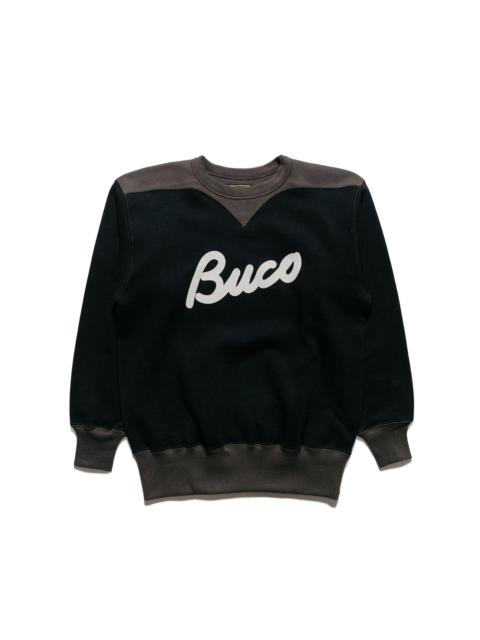 The Real McCoys BC23105 Buco Two-Tone Sweatshirt / Buco Black/Grey