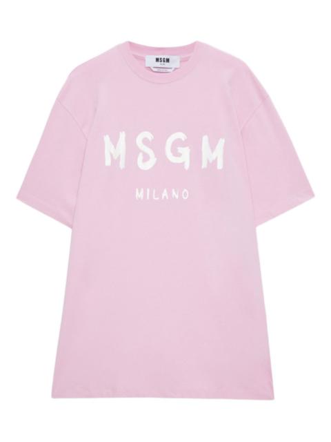MSGM logo-print dress