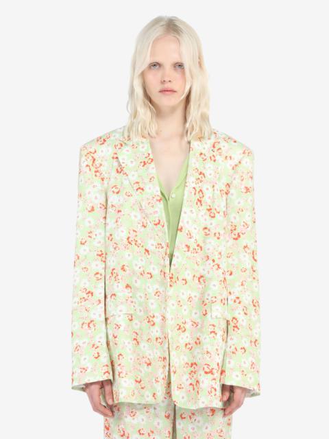 N°21 FLORAL-PRINT SINGLE-BREASTED BLAZER