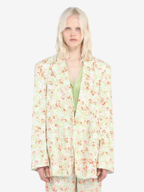 N°21 FLORAL-PRINT SINGLE-BREASTED BLAZER