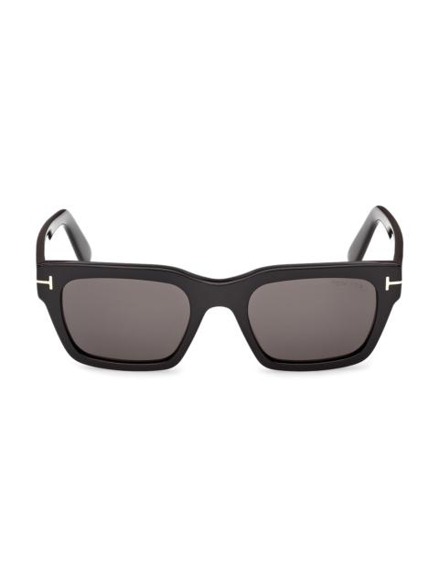 TOM FORD Men's Andy 55MM Square Sunglasses - Black