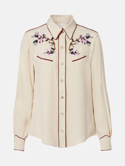 Isabel Marant Yzea beaded cady shirt