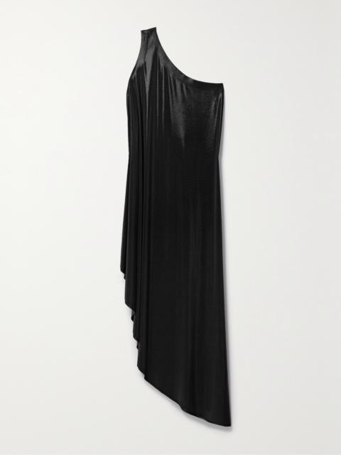 NORMA KAMALI One-shoulder Asymmetric Lamé Tunic